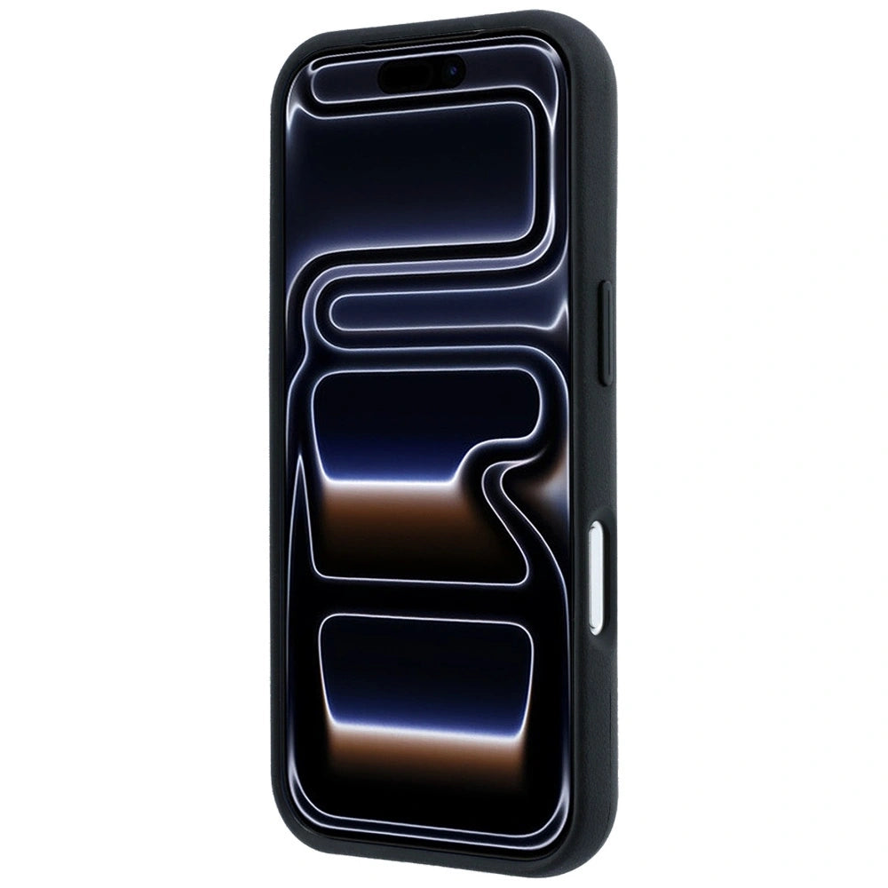 Etui Mercedes Leather with Ring Stand na iPhone 18 Pro / 17 Pro - czarne – zdjęcie 5