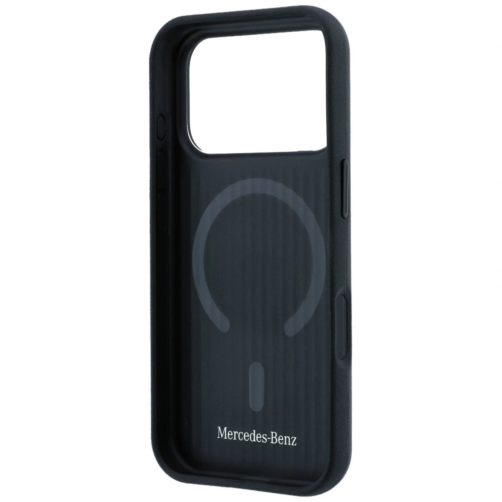 Etui Mercedes Leather with Ring Stand na iPhone 18 Pro / 17 Pro - czarne – zdjęcie 7