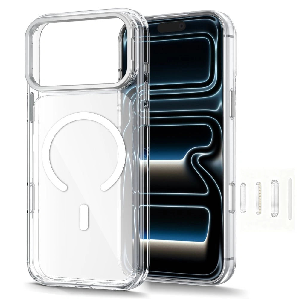 Etui Tech-Protect MagStand na iPhone 18 Pro / 17 Pro - przezroczyste – zdjęcie 2