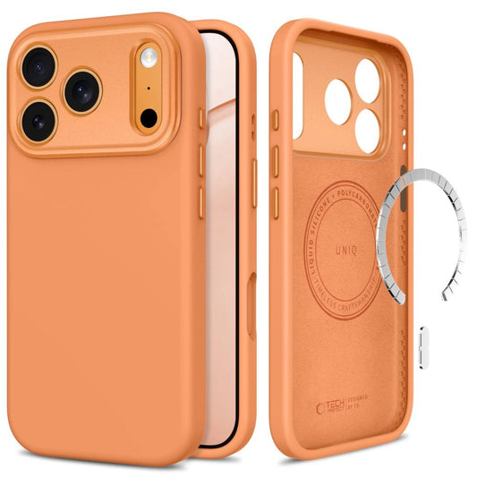 Etui Tech-Protect Uniq MagSafe CC na iPhone 18 Pro / 17 Pro - pomarańczowe