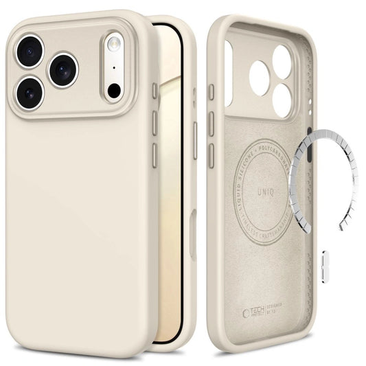 Etui Tech-Protect Uniq MagSafe na iPhone 18 Pro Max / 17 Pro Max - beżowe