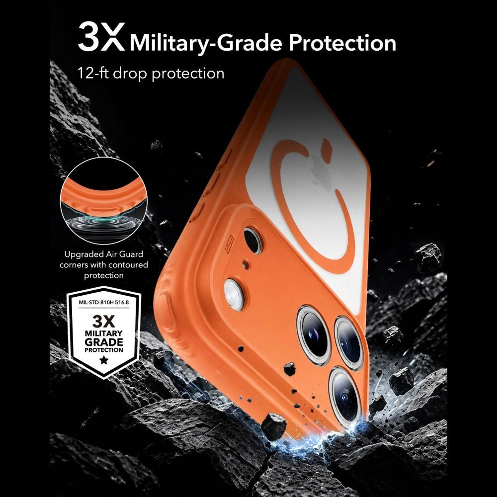 Etui ESR Classic Hybrid na iPhone 18 Pro Max / 17 Pro Max - pomarańczowe – zdjęcie 3