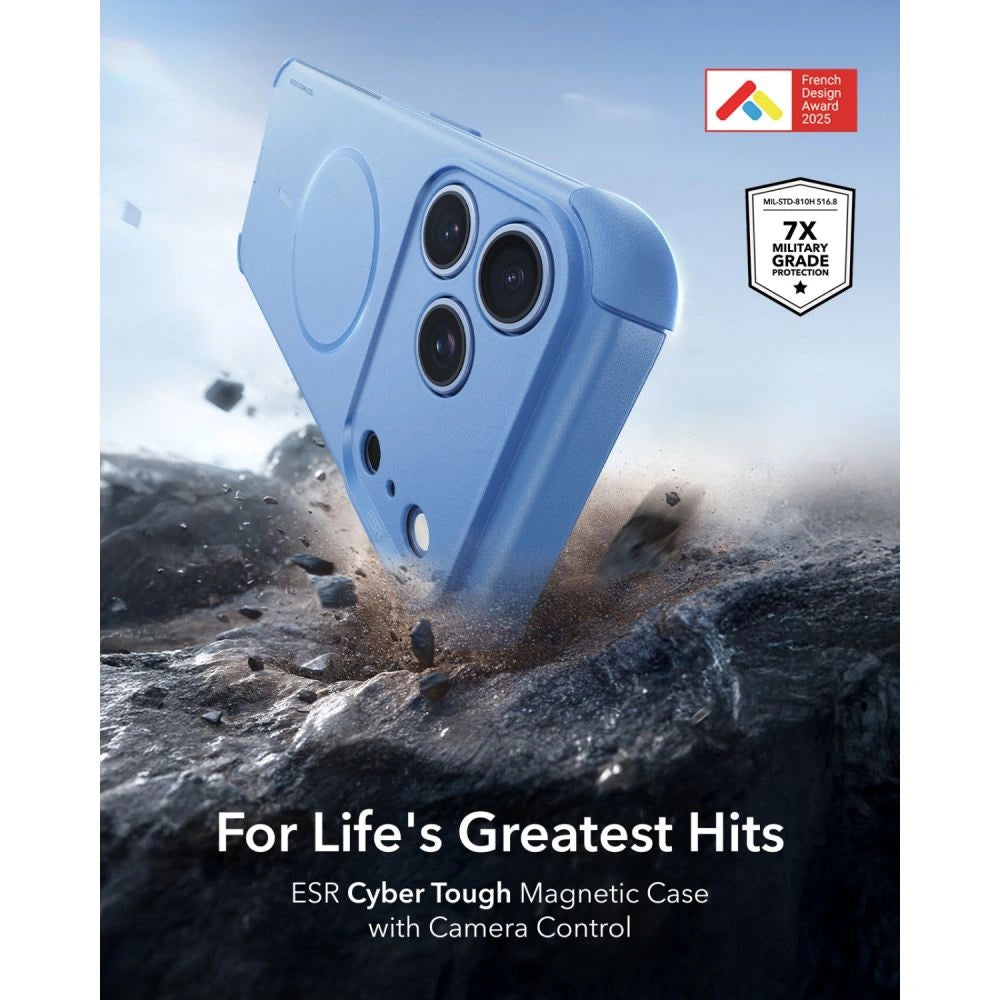 Etui ESR Cyber Tough na iPhone 18 Pro Max / 17 Pro Max - jasnoniebieskie – zdjęcie 2