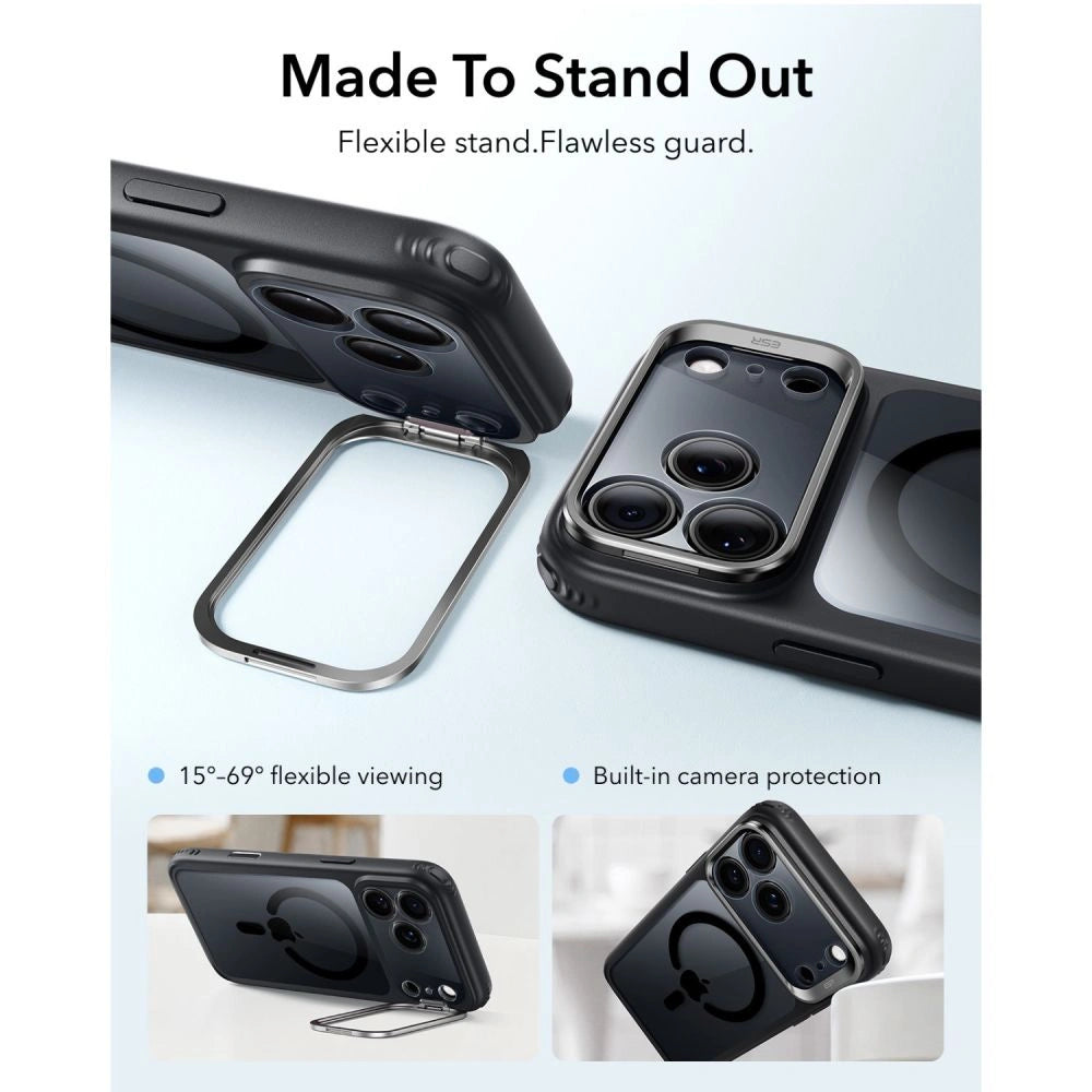 Etui ESR Classic Hybrid na iPhone 18 Pro / 17 Pro - przezroczysto-czarne – zdjęcie 3