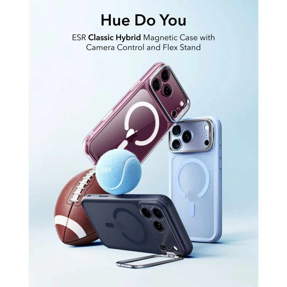 Etui ESR Classic Hybrid na iPhone 18 Pro / 17 Pro - jasnoniebieskie matowe – zdjęcie 2