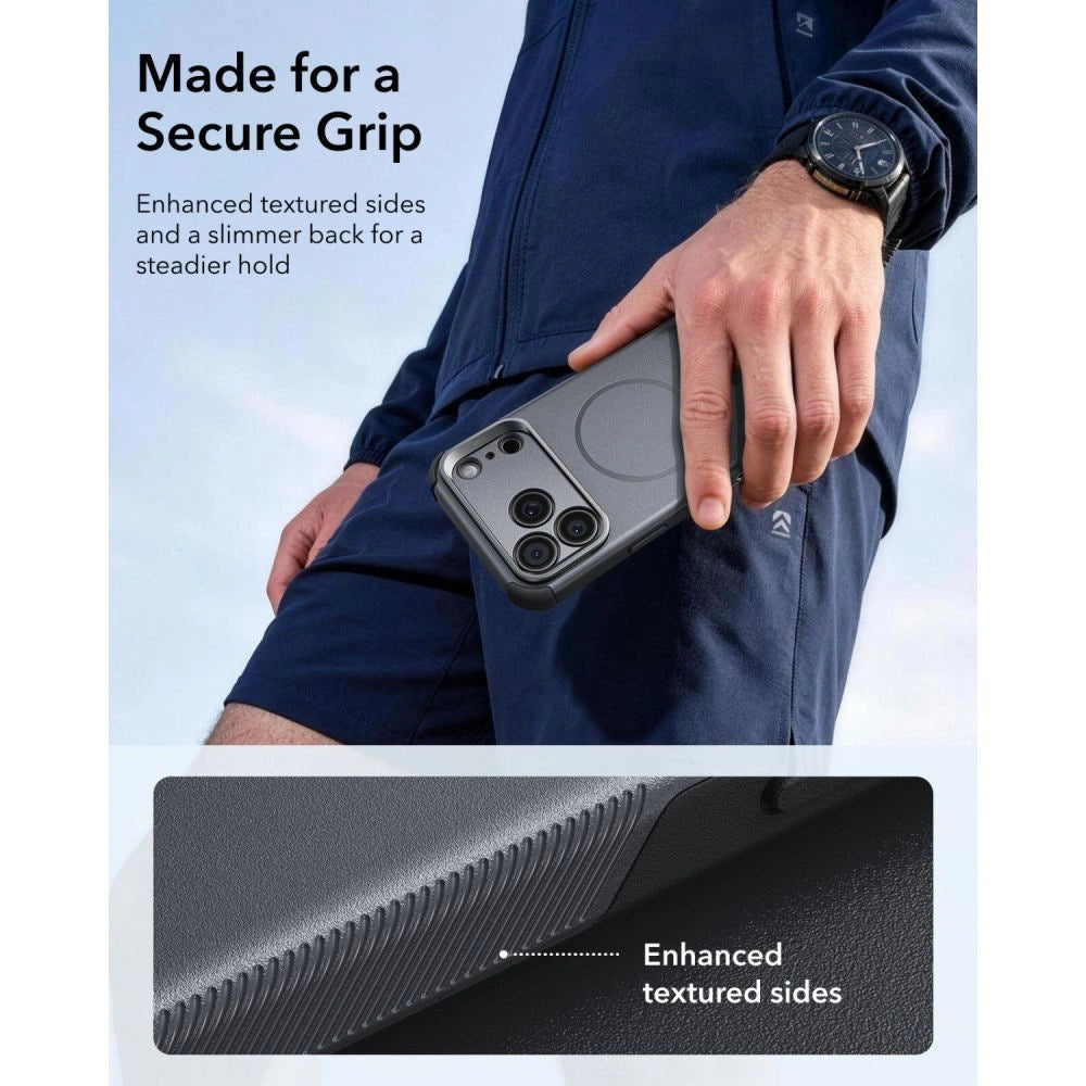 Etui ESR Cyber Tough Kickstand MagSafe na iPhone 18 Pro / 17 Pro - szare – zdjęcie 6