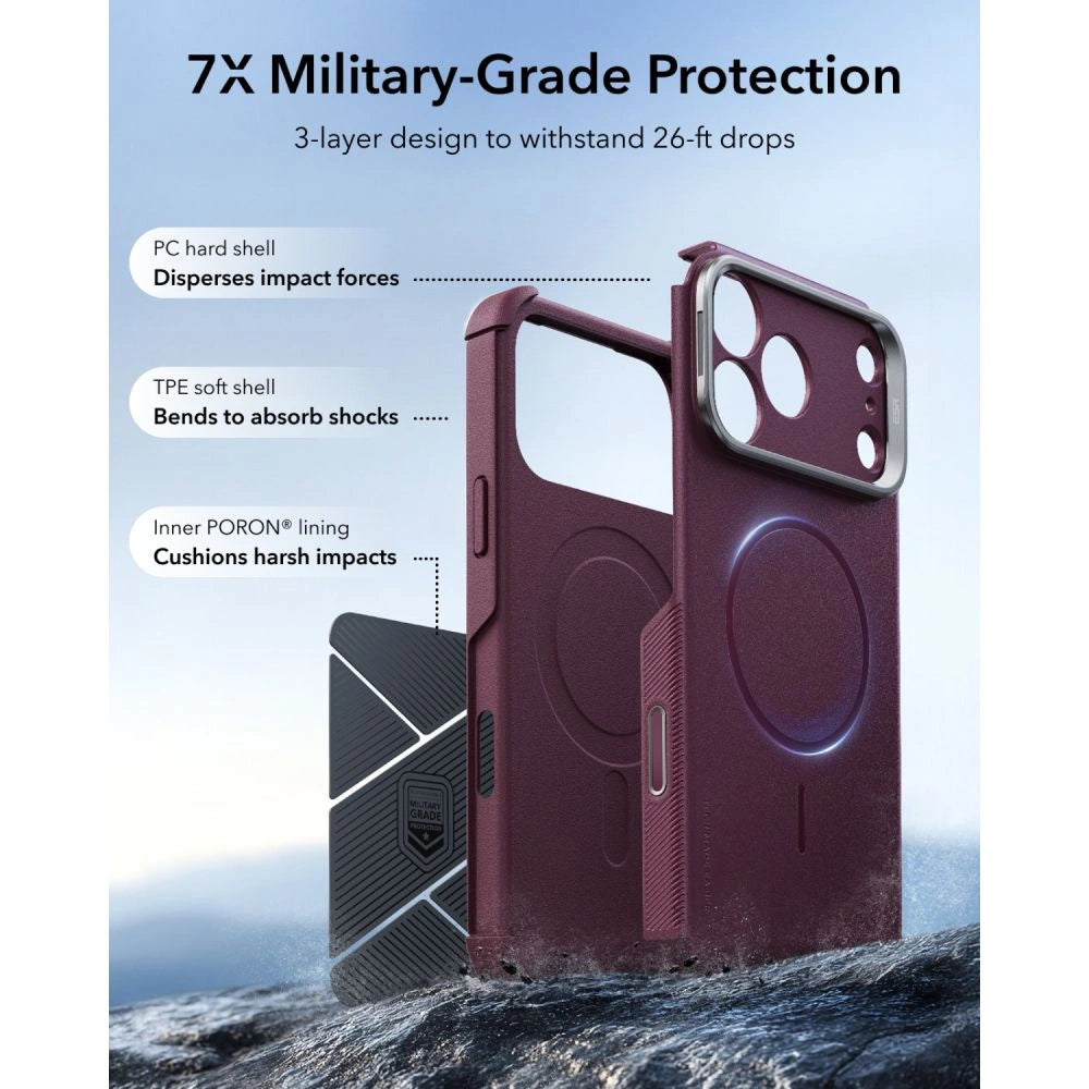 Etui ESR Cyber Tough na iPhone 18 Pro Max / 17 Pro Max - dark cherry – zdjęcie 3