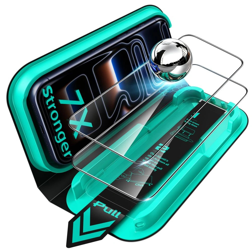 Szkło hartowane ESR UltraFit Armorite na iPhone 18 Pro / 17 Pro - czarne – zdjęcie 2