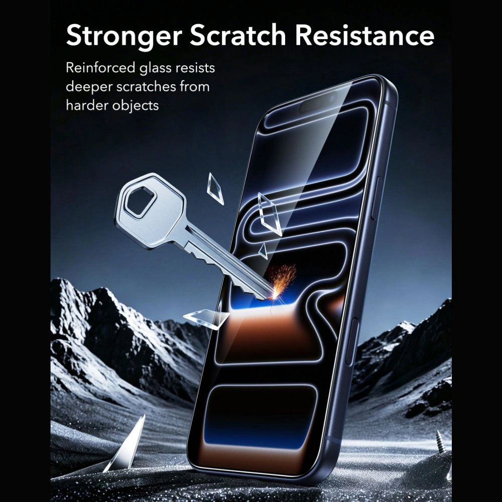 Szkło hartowane ESR UltraFit Armorite na iPhone 18 Pro / 17 Pro - czarne – zdjęcie 6