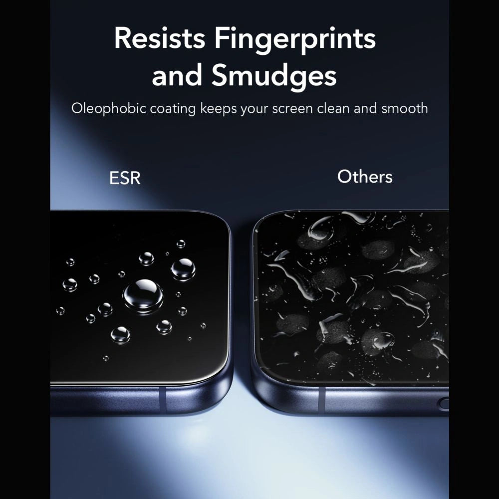 Szkło hartowane ESR UltraFit Armorite na iPhone 18 Pro / 17 Pro - czarne – zdjęcie 7