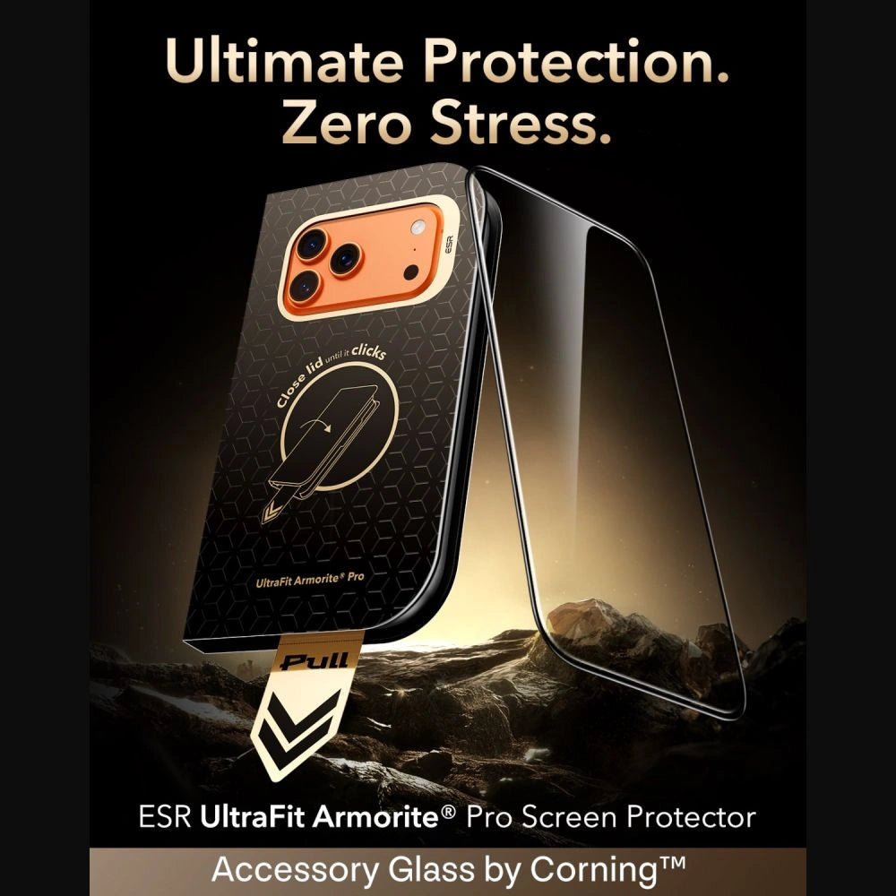 Szkło hartowane ESR UltraFit na iPhone 18 Pro Max / 17 Pro Max - czarne – zdjęcie 2
