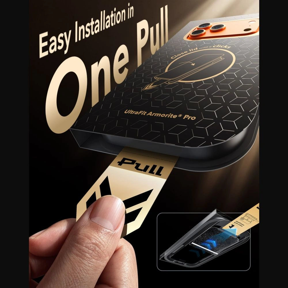 Szkło hartowane ESR UltraFit na iPhone 18 Pro Max / 17 Pro Max - czarne – zdjęcie 5