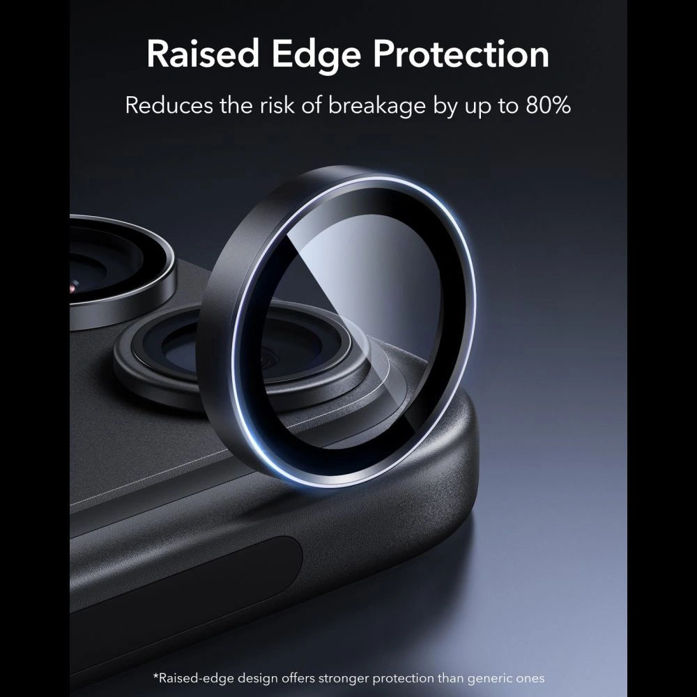Szkło hartowane na aparat ESR na iPhone 18 Pro / 18 Pro Max - czarna – zdjęcie 3