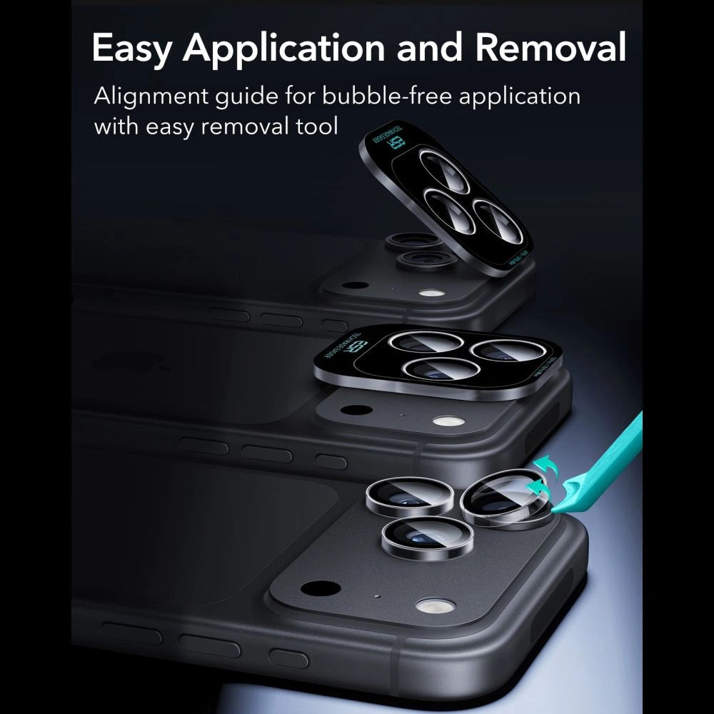 Szkło hartowane na aparat ESR na iPhone 18 Pro / 18 Pro Max - dark cherry – zdjęcie 7