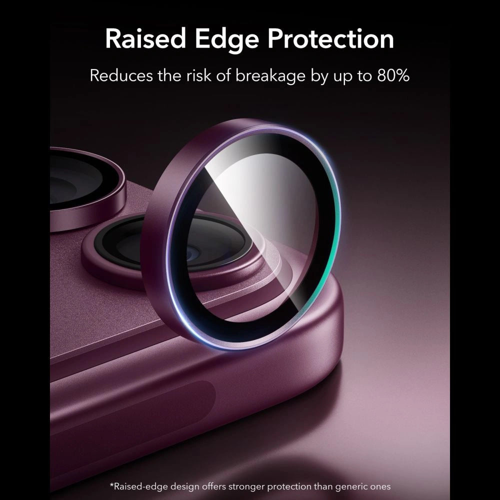 Szkło hartowane na aparat ESR Armorite Camera Protector na iPhone 18 Pro / 18 Pro Max - dark cherry – zdjęcie 3