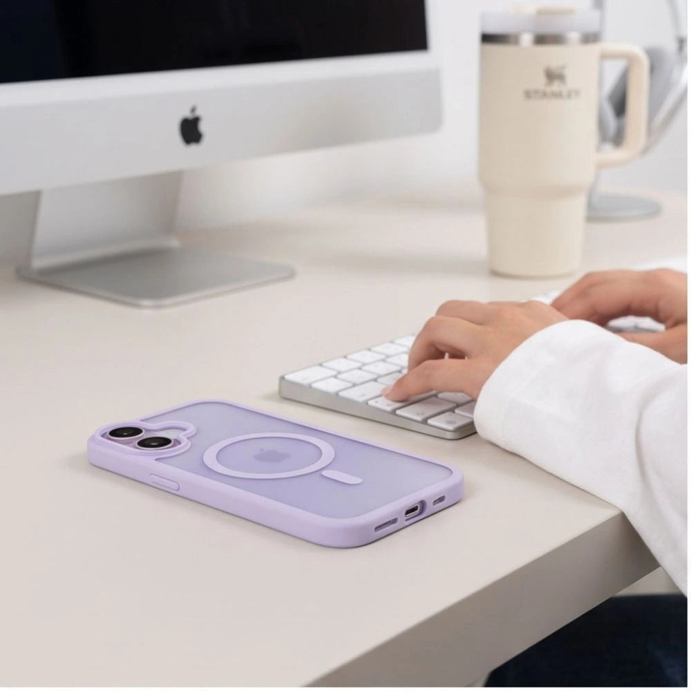 Etui Tech-Protect BasicMag MagSafe na iPhone 17 - liliowe matowe – zdjęcie 5