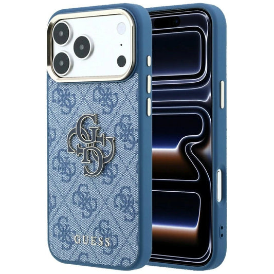 Etui Guess 4G & Big na iPhone 17 Pro Max / 18 Pro Max - jasnoniebieskie