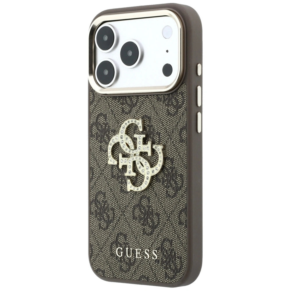 Etui Guess 4G & Big Strass Logo na iPhone 17 Pro Max / 18 Pro Max - brązowe – zdjęcie 2