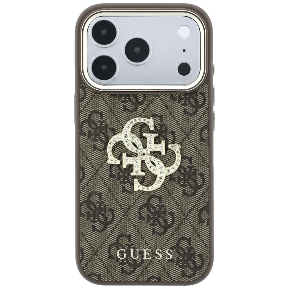 Etui Guess 4G & Big Strass Logo na iPhone 17 Pro Max / 18 Pro Max - brązowe – zdjęcie 3