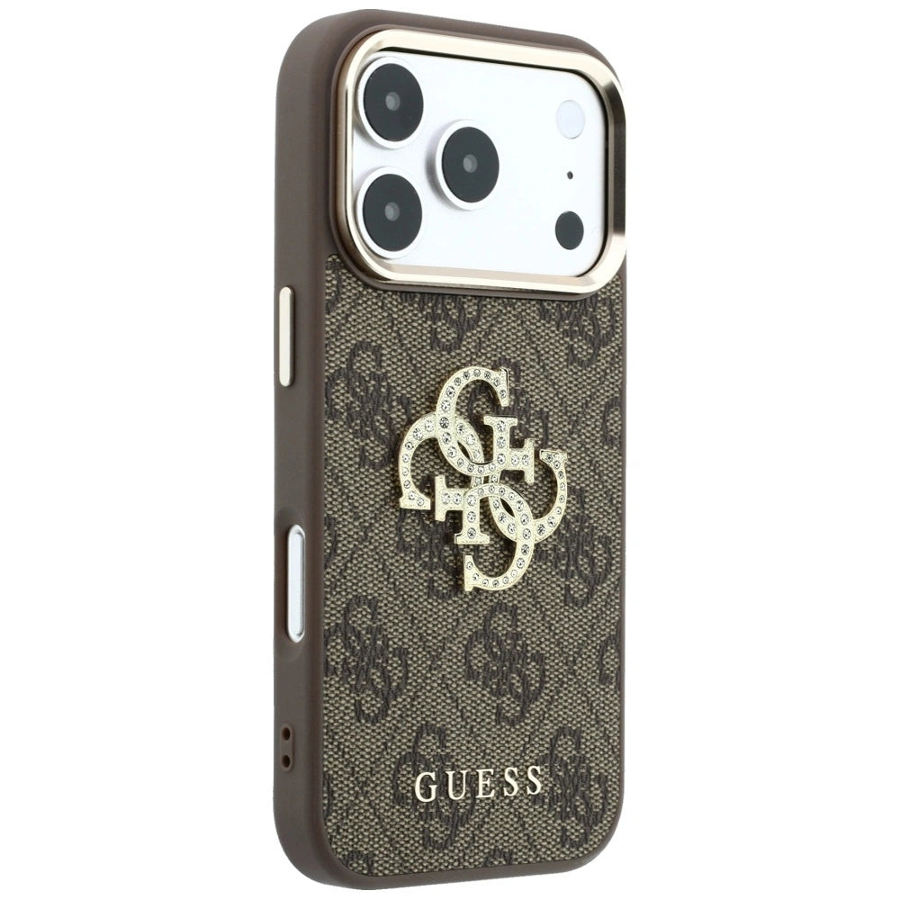 Etui Guess 4G & Big Strass Logo na iPhone 17 Pro Max / 18 Pro Max - brązowe – zdjęcie 4