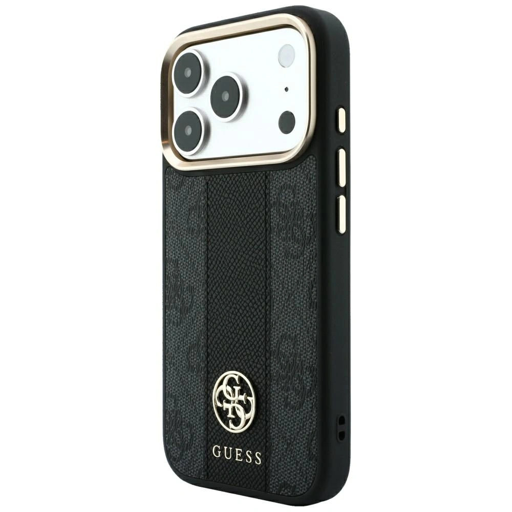 Etui Guess 4G with Stripe Round na iPhone 17 Pro Max / 18 Pro Max - czarne – zdjęcie 2