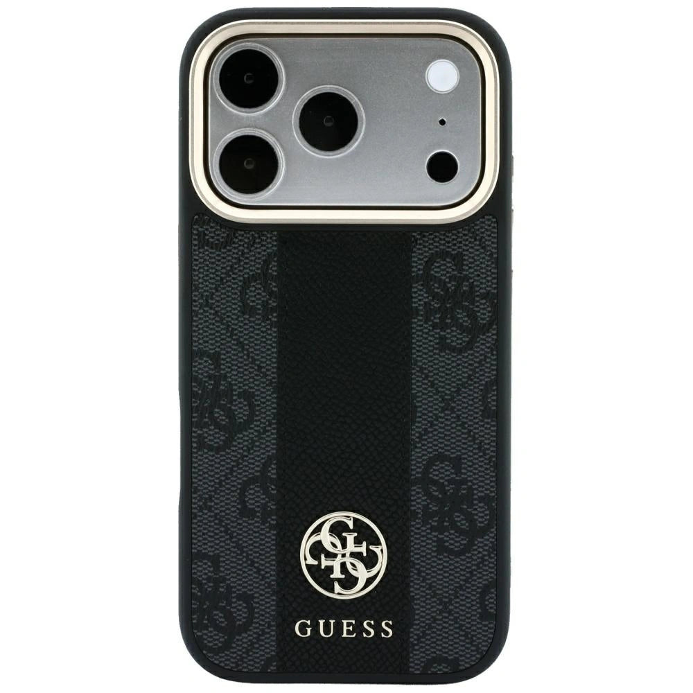 Etui Guess 4G with Stripe Round na iPhone 17 Pro Max / 18 Pro Max - czarne – zdjęcie 3