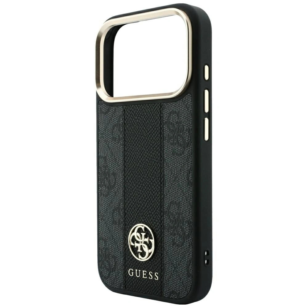 Etui Guess 4G with Stripe Round na iPhone 17 Pro Max / 18 Pro Max - czarne – zdjęcie 6