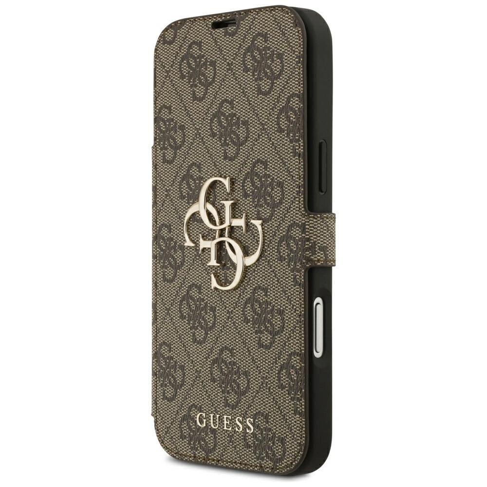 Etui Guess Book 4G Metal Logo na iPhone 18 Pro Max / 17 Pro Max - brązowe – zdjęcie 2