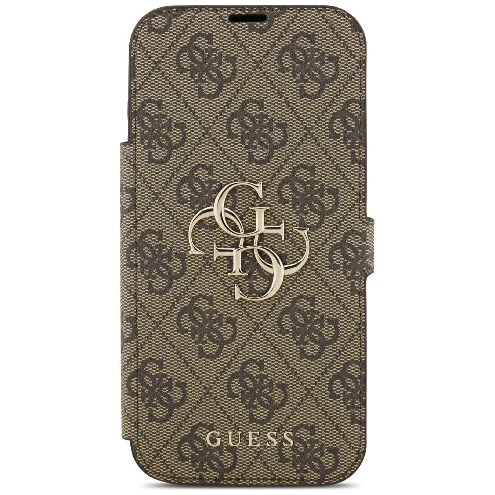 Etui Guess Book 4G Metal Logo na iPhone 18 Pro Max / 17 Pro Max - brązowe – zdjęcie 3