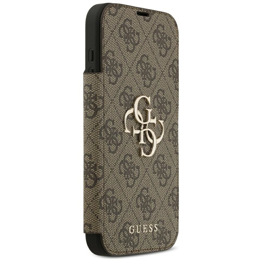 Etui Guess Book 4G Metal Logo na iPhone 18 Pro Max / 17 Pro Max - brązowe – zdjęcie 4