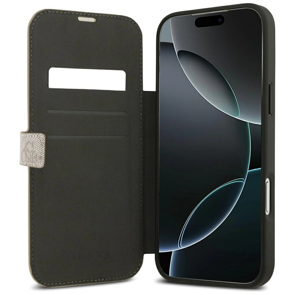 Etui Guess Book 4G Metal Logo na iPhone 18 Pro Max / 17 Pro Max - różowe – zdjęcie 6