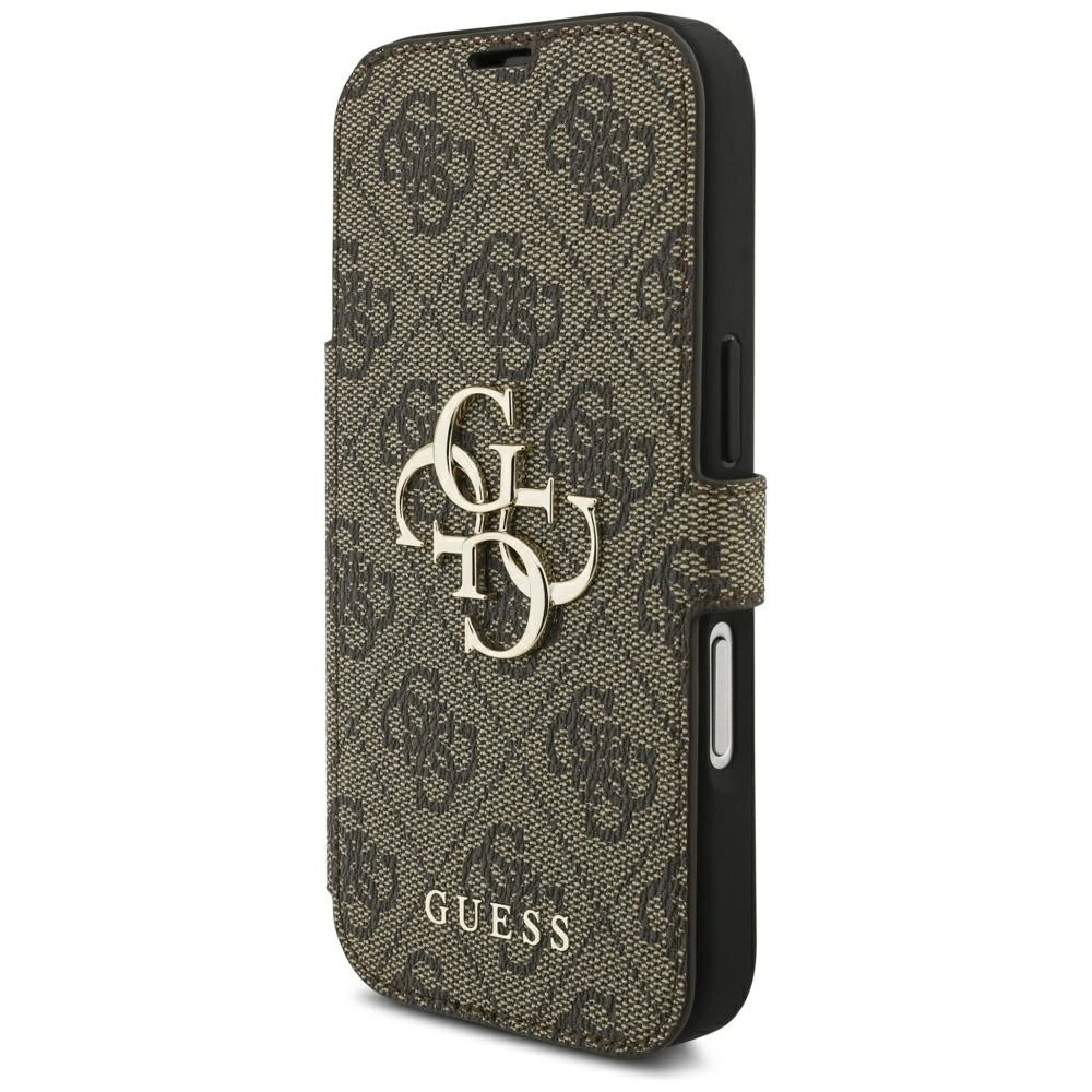 Etui Guess Book 4G Metal Logo na iPhone 18 Pro / 17 Pro - brązowe – zdjęcie 2