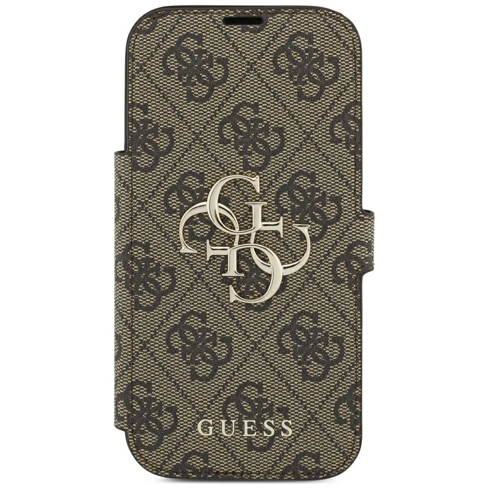 Etui Guess Book 4G Metal Logo na iPhone 18 Pro / 17 Pro - brązowe – zdjęcie 3