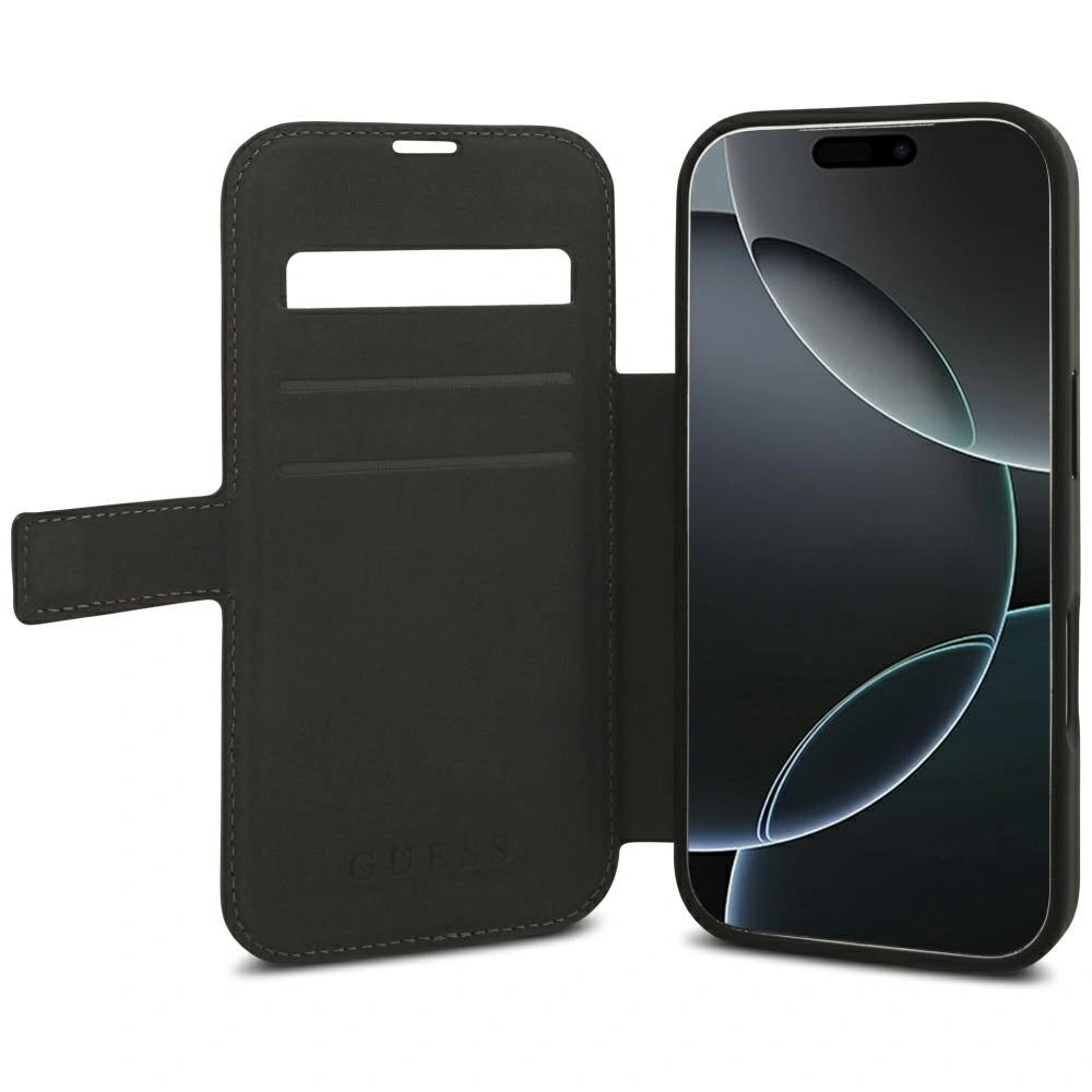 Etui Guess Book 4G Metal Logo na iPhone 18 Pro / 17 Pro - brązowe – zdjęcie 6