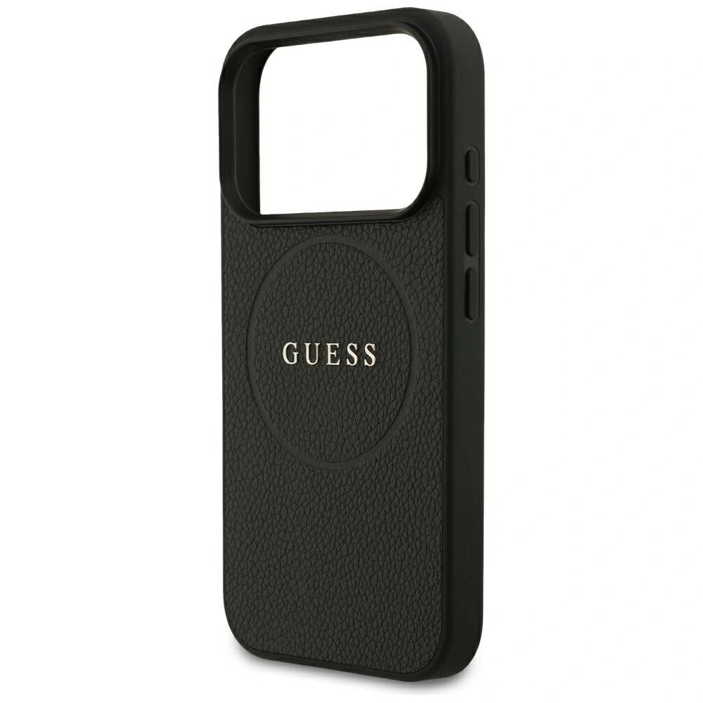 Etui Guess Grained Gold Ring MagSafe na iPhone 18 Pro / 17 Pro - czarne – zdjęcie 6