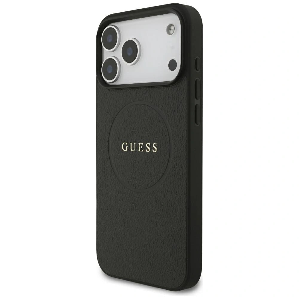 Etui Guess Grained Gold Ring na iPhone 18 Pro Max / 17 Pro Max - czarne – zdjęcie 2