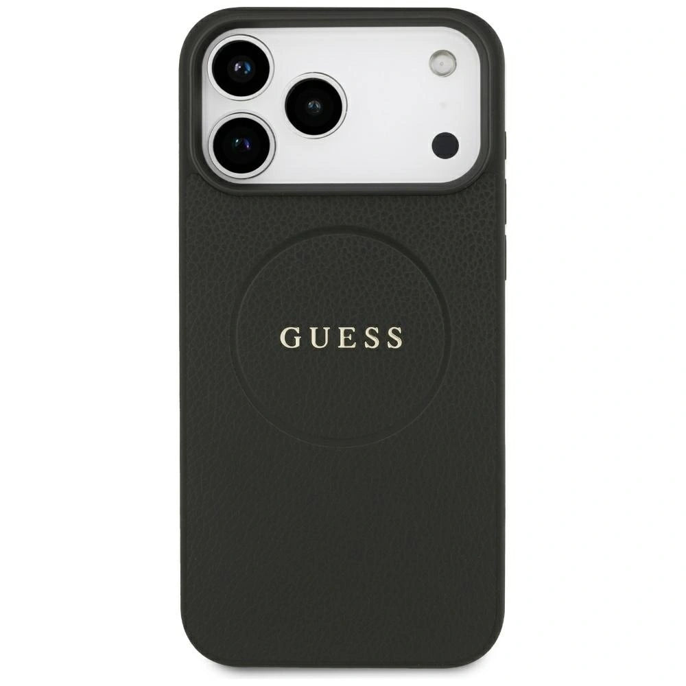 Etui Guess Grained Gold Ring na iPhone 18 Pro Max / 17 Pro Max - czarne – zdjęcie 3
