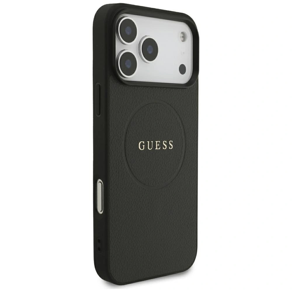Etui Guess Grained Gold Ring na iPhone 18 Pro Max / 17 Pro Max - czarne – zdjęcie 4