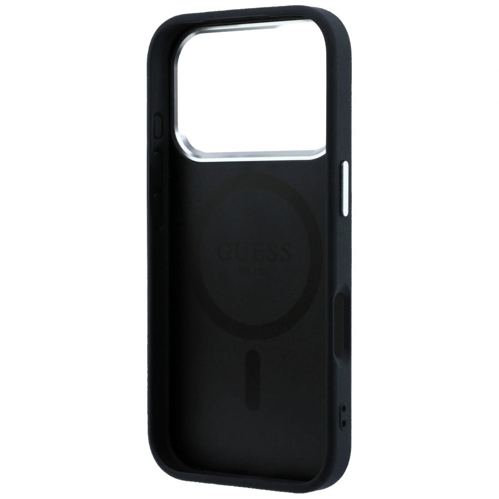 Etui Guess Grained Triangle Logo MagSafe na iPhone 17 Pro / 18 Pro - czarne – zdjęcie 7