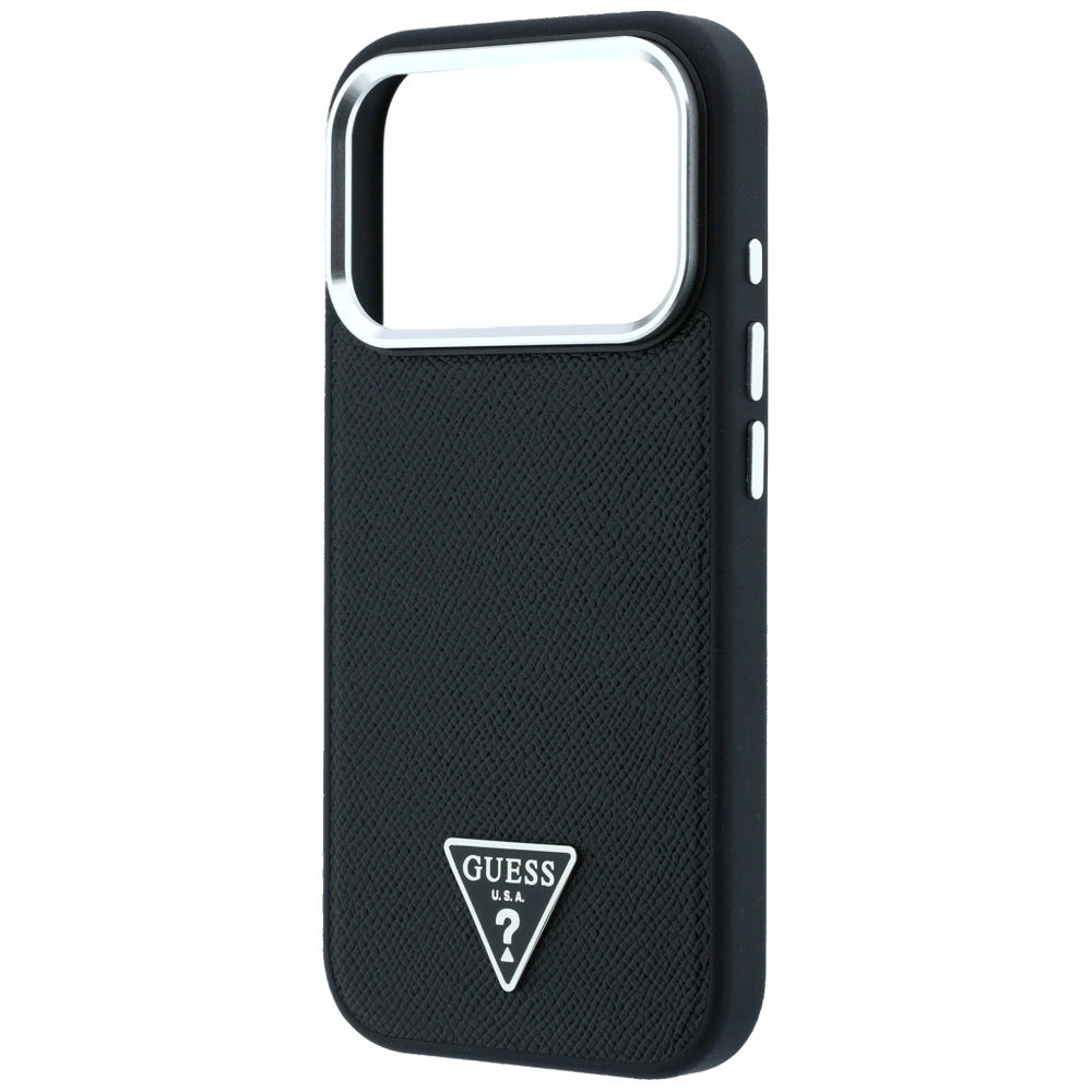 Etui Guess Grained Triangle na iPhone 17 Pro Max / 18 Pro Max - czarne – zdjęcie 6