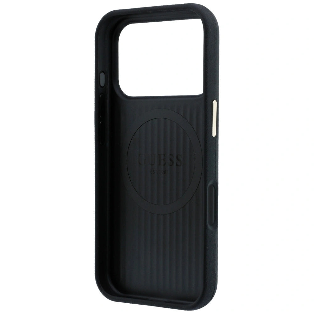Etui Guess Kevlar Triangle Logo MagSafe na iPhone 17 Pro / 18 Pro - czarne – zdjęcie 7
