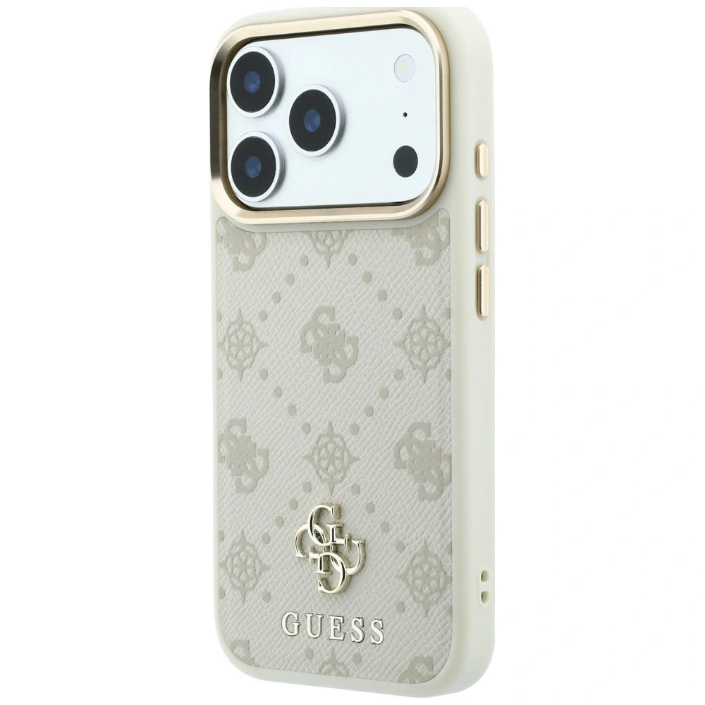 Etui Guess Peony 4G Small Logo na iPhone 17 Pro Max / 18 Pro Max - beżowe – zdjęcie 2