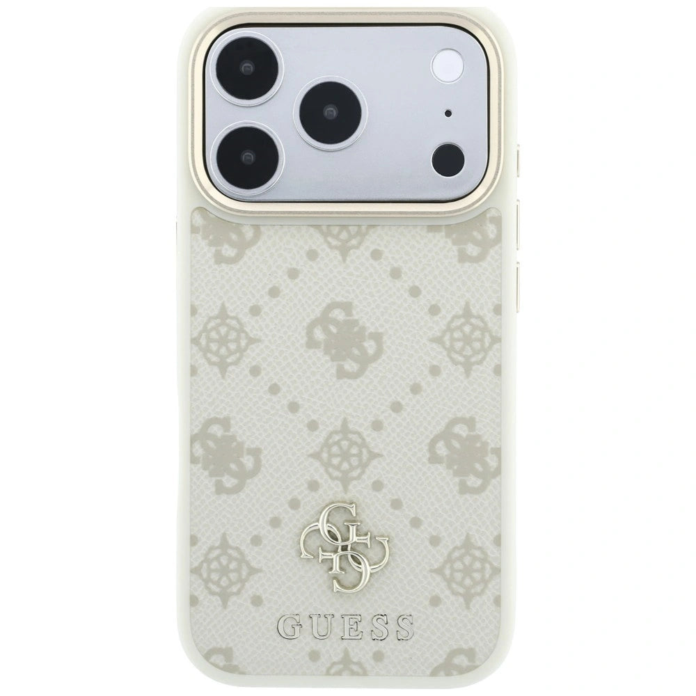 Etui Guess Peony 4G Small Logo na iPhone 17 Pro Max / 18 Pro Max - beżowe – zdjęcie 3