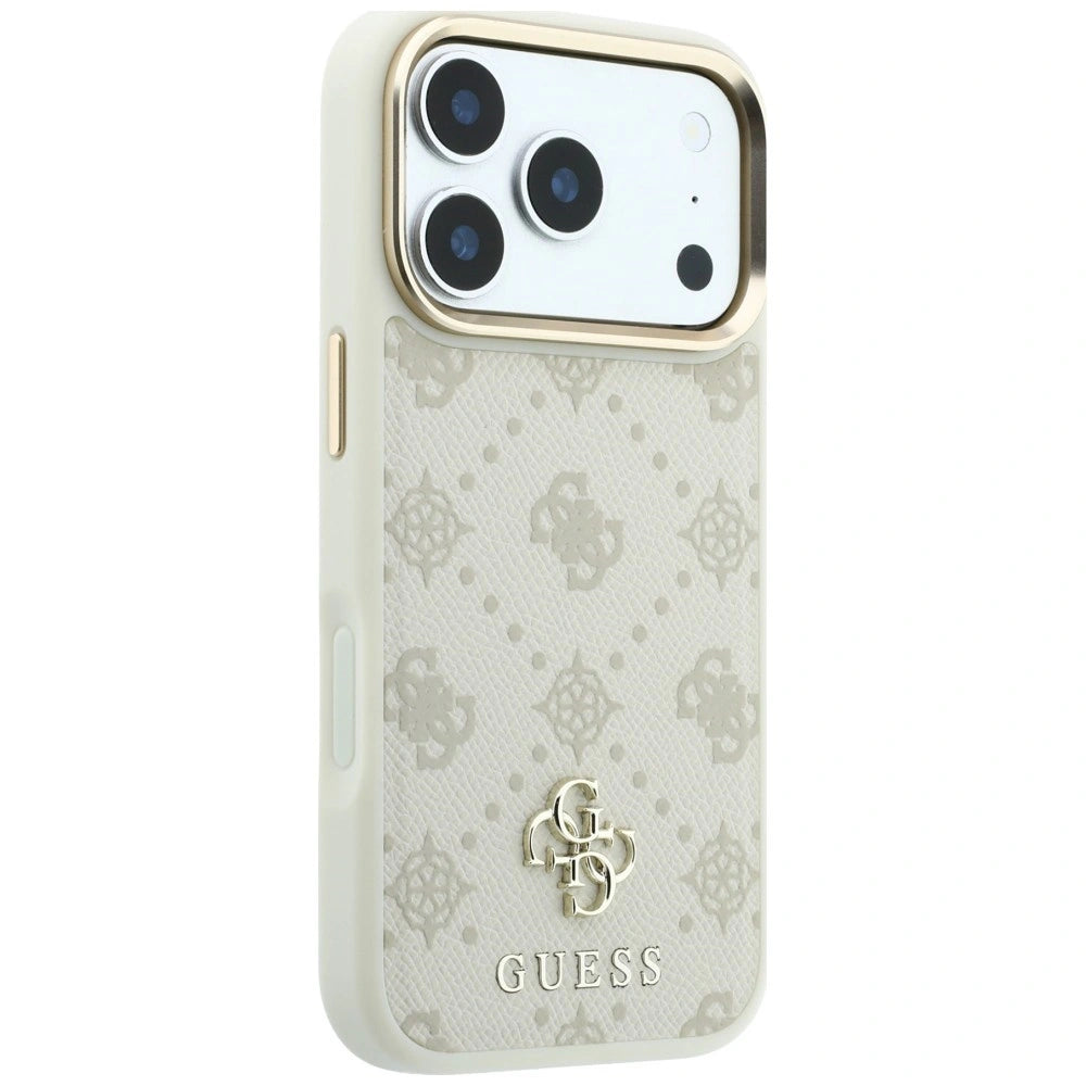 Etui Guess Peony 4G Small Logo na iPhone 17 Pro Max / 18 Pro Max - beżowe – zdjęcie 4