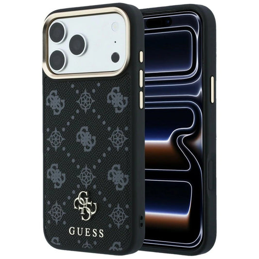 Etui Guess Peony 4G Small Logo na iPhone 17 Pro Max / 18 Pro Max - czarne