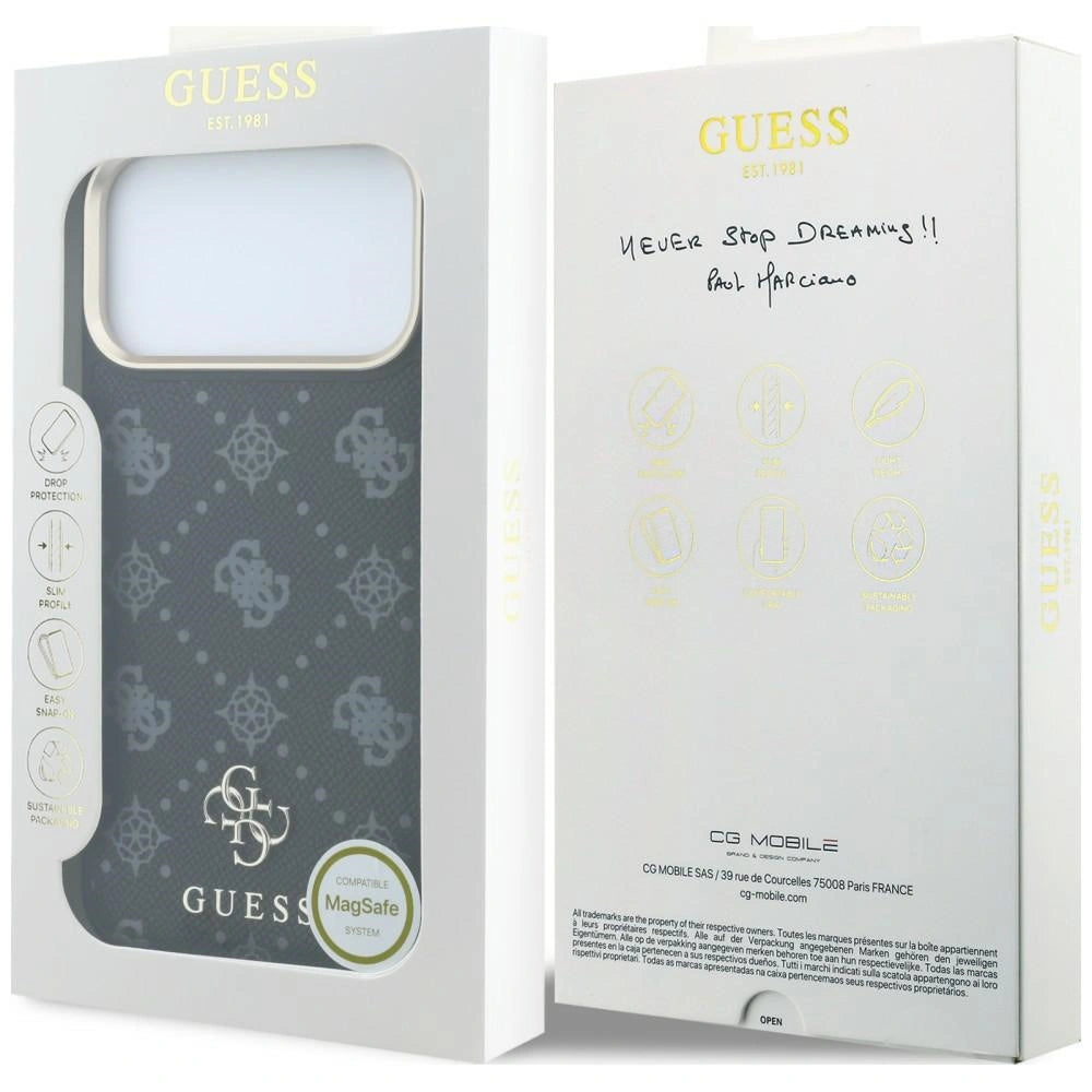 Etui Guess Peony 4G Small Logo na iPhone 17 Pro Max / 18 Pro Max - czarne – zdjęcie 8
