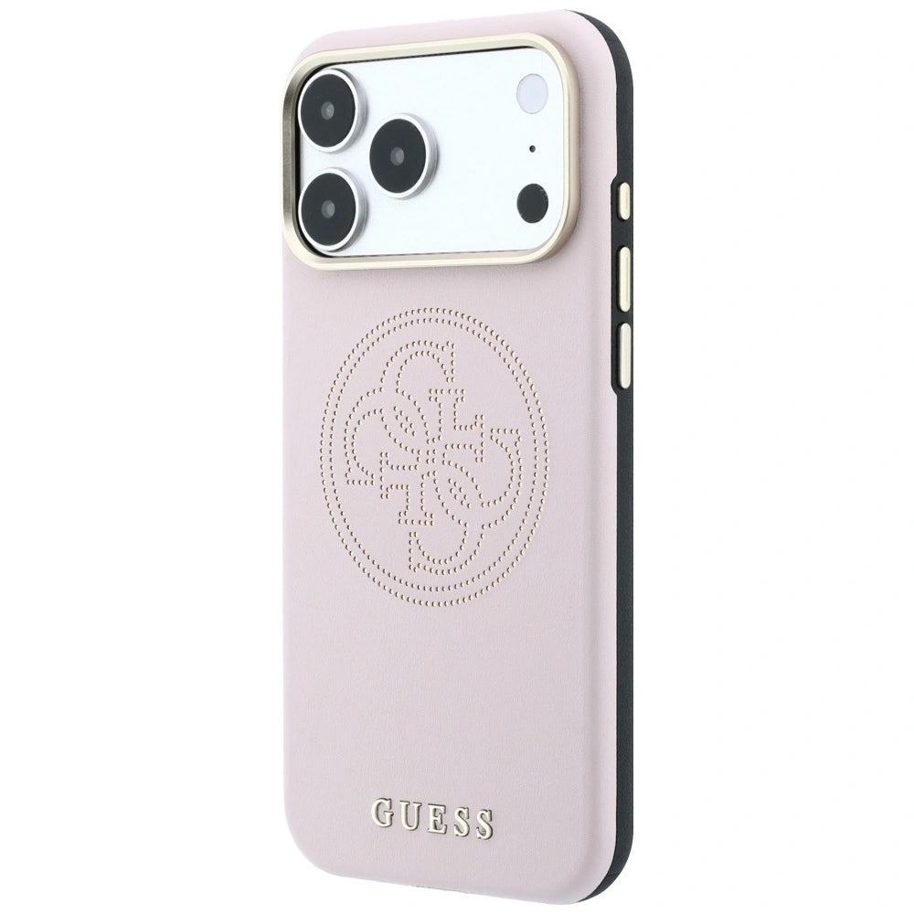 Etui Guess Perforated 4G Gold na iPhone 17 Pro Max / 18 Pro Max - różowe – zdjęcie 2