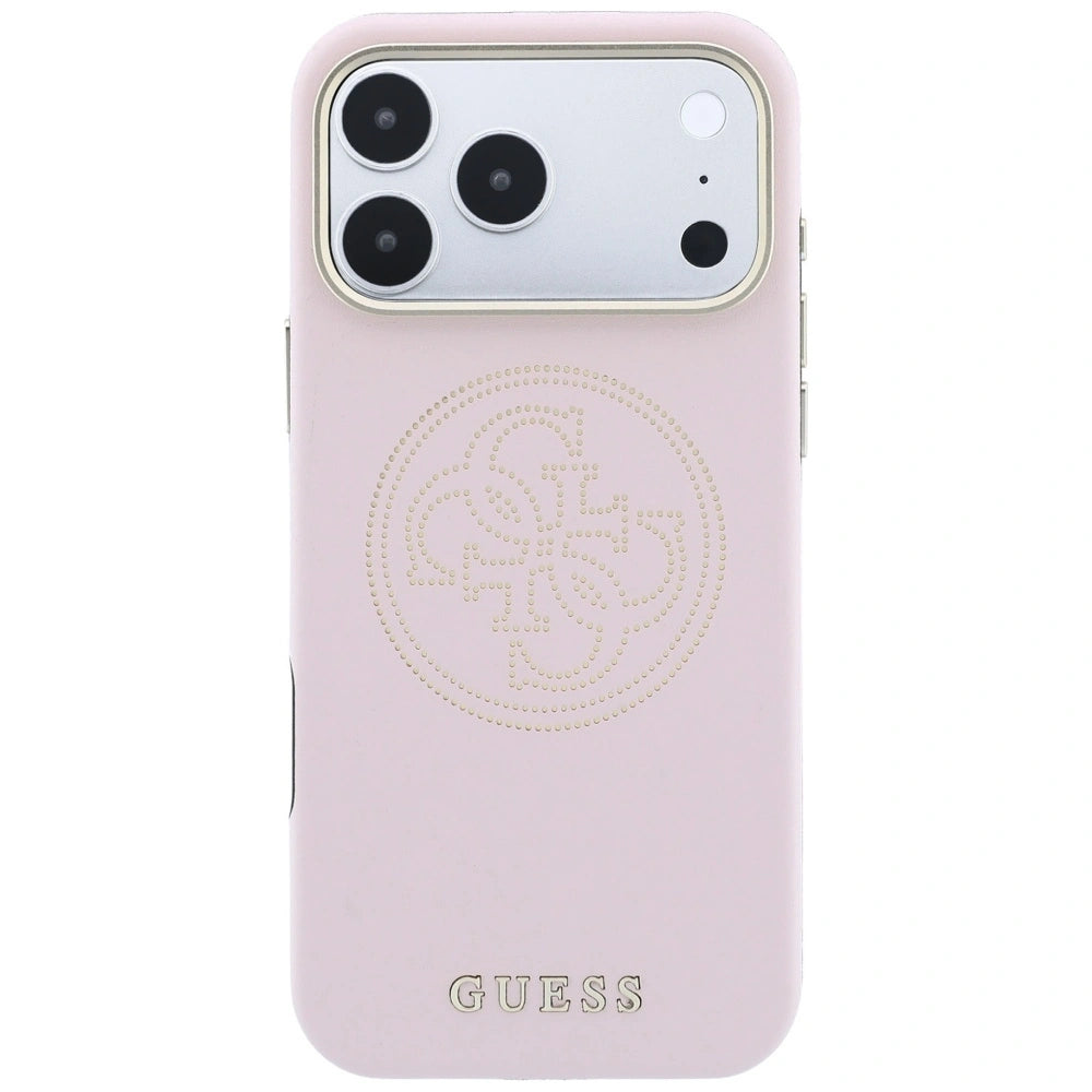 Etui Guess Perforated 4G Gold na iPhone 17 Pro Max / 18 Pro Max - różowe – zdjęcie 3
