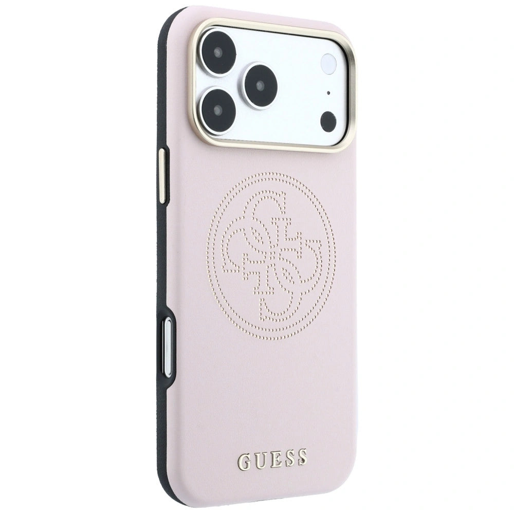 Etui Guess Perforated 4G Gold na iPhone 17 Pro Max / 18 Pro Max - różowe – zdjęcie 4