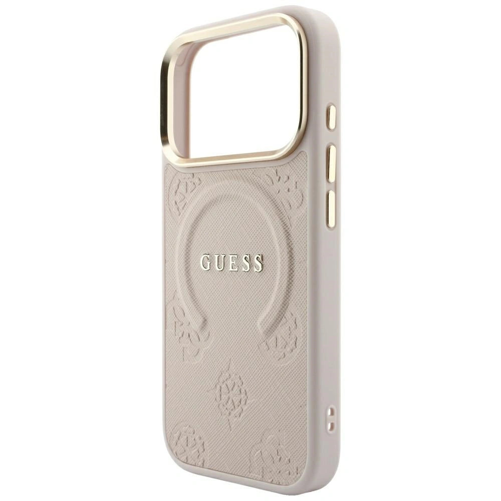Etui Guess Saffiano Peony & na iPhone 17 Pro Max / 18 Pro Max - różowe – zdjęcie 6